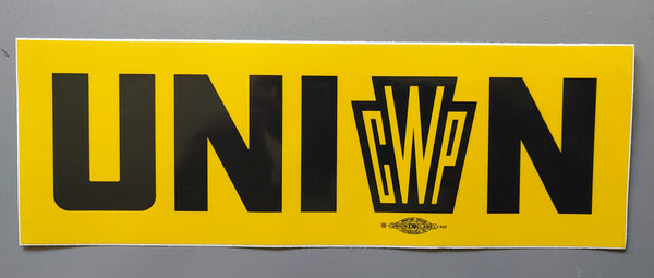 Gold CWP Union Sticker