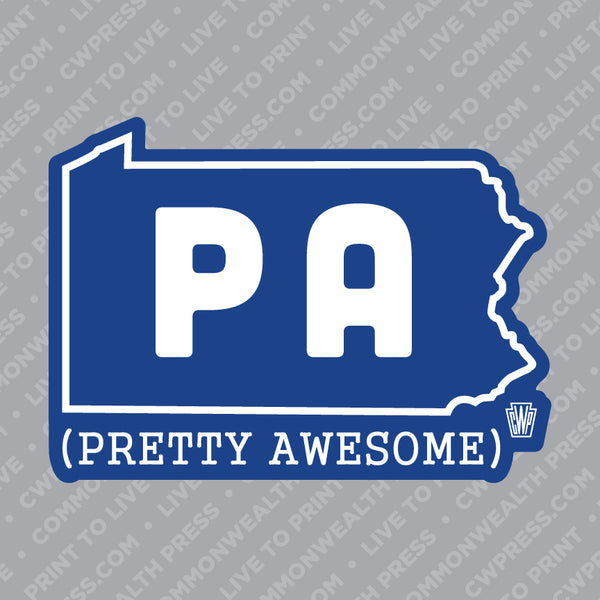 PA (Pretty Awesome) Sticker