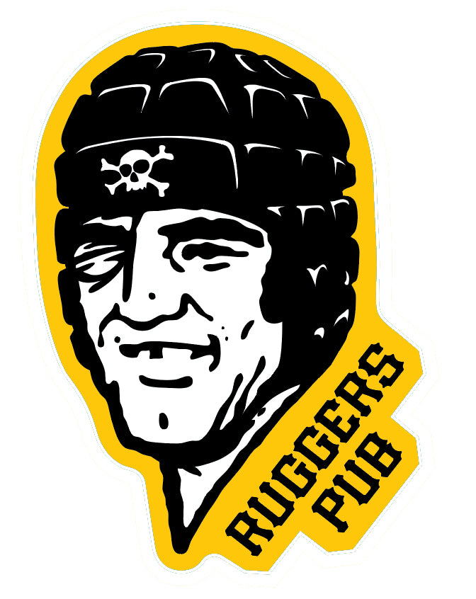 Ruggers Pub Rugby Player Sticker - cwpress
