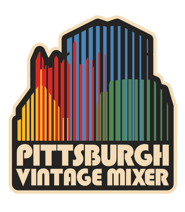 Pittsburgh Vintage Mixer Skyline Sticker