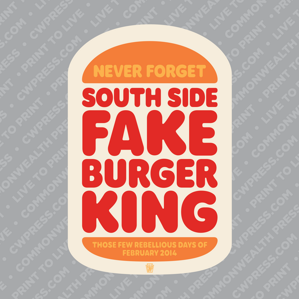 South Side Fake BK Sticker