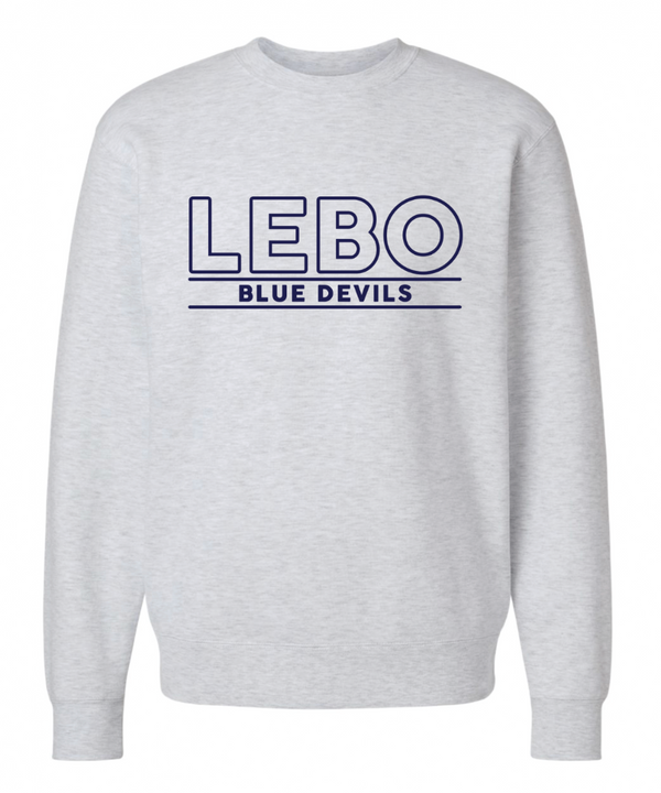 Lebo Blue Devils ADULT Crewneck Sweatshirt