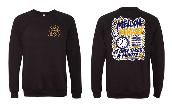 Mellon Mindset Black Crewneck Sweatshirt