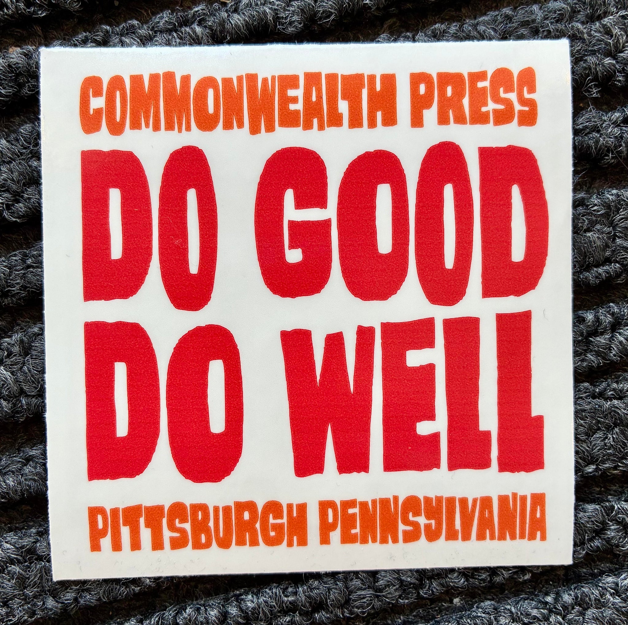 CWP Do Good Do Well sticker