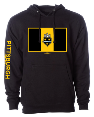Pittsburgh City Flag Pullover Hoodie