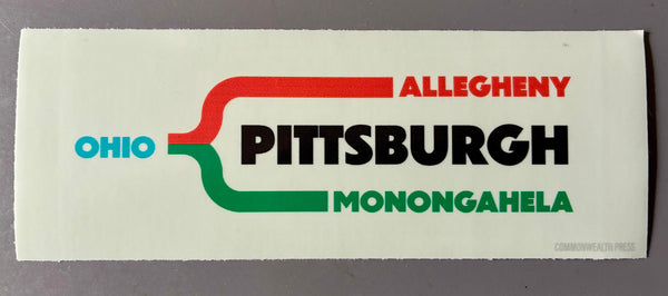 PGH Rivers Subway Sticker