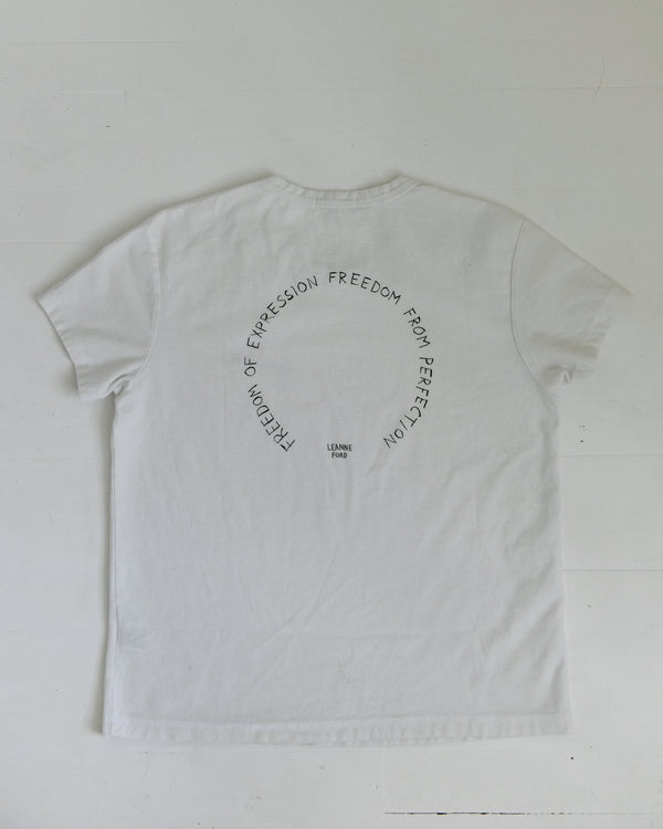 Feel Free White T-shirt
