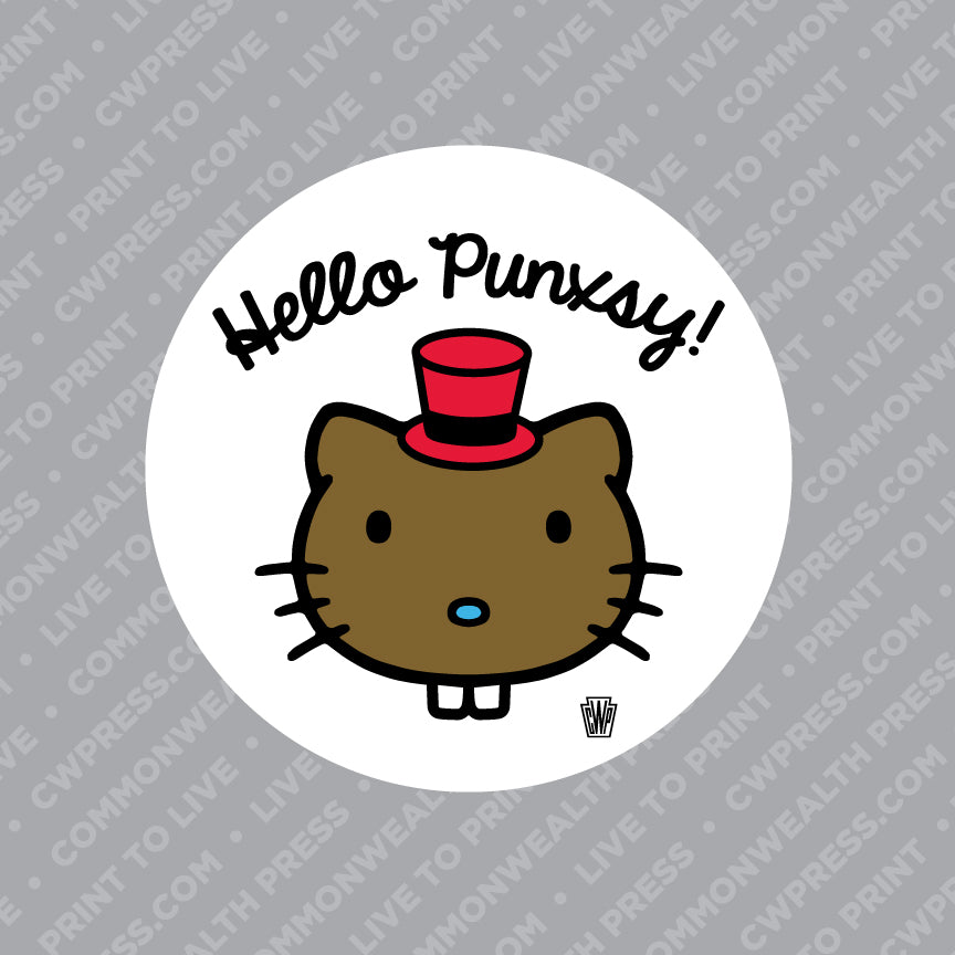 Hello Punxsy Sticker