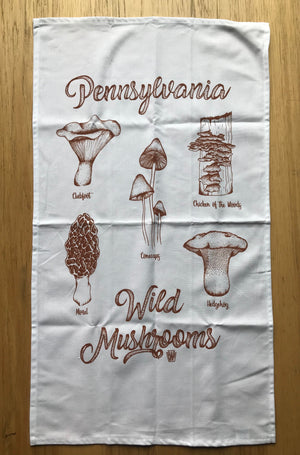 Pennsylvania Wild Mushrooms Tea Towel