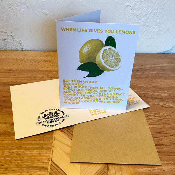 When Life Gives You Lemons... Card