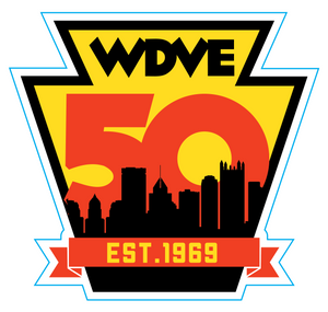 WDVE 50th Anniversary Sticker