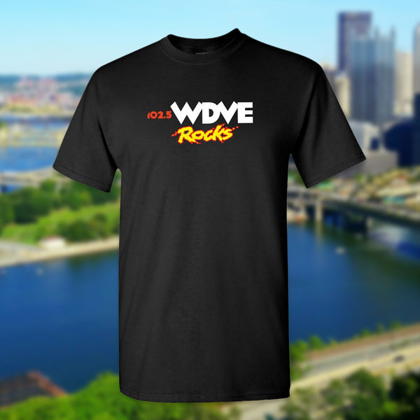 Classic WDVE Rocks Black Unisex Tee - cwpress