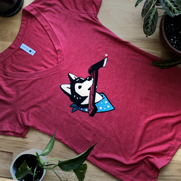 Overland Hatchet Hound Womens V-Neck