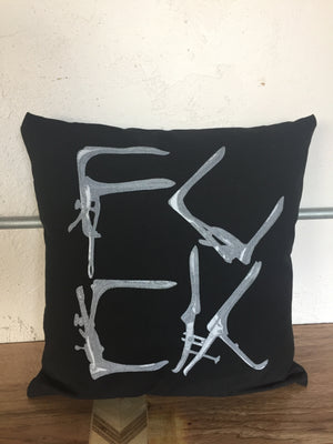 F Logo Pillow