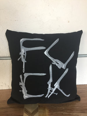 F Logo Pillow