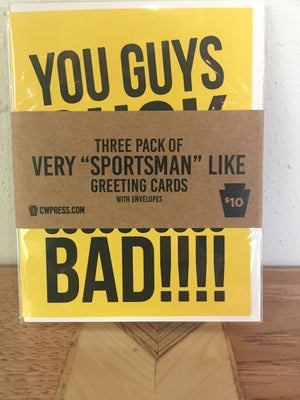 Very "Sportsman" Like Greeting Card 3 Pack