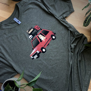 Overland Pupcar Unisex Green Tee